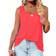 Shein LUNE Plus Solid Color Round Neck Womens Tank Top With Wide Strap Summer