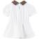 Burberry Baby Check Collar Cotton Polo Shirt Dress - White (80784591)