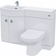 Nes Home Debra 1100 mm P-Shaped Vanity Unit RH Sink and Toilet