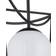 Currey and Company Rochefort Black/White Pendant Lamp 35.6cm