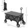 OutSunny Folding Wagon Garden Cart Collapsible Camping Trolley