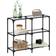 vidaXL 846028 Transparent/Black Console Table 30x98cm