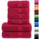 vidaXL Premium Bath Towel Red (140x70cm)