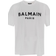 Balmain Organic Cotton Logo Graphic T-shirt - Gab White/Black