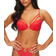 Ann Summers Lovers Lace Padded Plunge Bra - Red