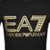 EA7 Logo Series Stretch Cotton Short Sleeved T-shirt - Black