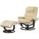 Artemis Home Burdell with Footstool Cream Armchair 100cm