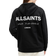 AllSaints Underground Zip Logo Hoodie - Jet Black