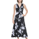 Calvin Klein Women's V-Neck Jersey Sleeveless Dress - Black Multi