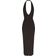 SKIMS Soft Lounge Deep Plunge Halter Long Dress - Onyx