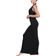 SKIMS Soft Lounge Deep Plunge Halter Long Dress - Onyx