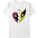 Mad Engine Deadpool & Wolverine Heart T-shirt - White