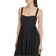 DKNY Paneled Mixed Media Midi Dress - Black