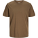 Jack & Jones Plain Crew Neck T-shirt - Brown/Canteen