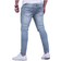 Shein Manfinity Homme Men Cotton Ripped Frayed Cat Scratch Skinny Jeans