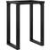 Homie Cast Iron O-Frame Black Dining Table 50x60cm