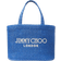 Jimmy Choo Beach Tote East West Mini - Sky/Latte