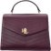 Ralph Lauren Stitched Leather Medium Farrah Satchel - Pinot Noir