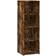 vidaXL 846387 Smoked Oak Book Shelf 124cm