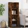 vidaXL 846387 Smoked Oak Book Shelf 124cm