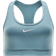 Nike Women's Swoosh with Medium Support Padded Sports Bra - Denim Turquoise/White