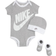 Nike Baby Bodysuit Box Set 3pcs - Dark Grey