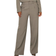 Only Onlelly Wide Leg Fit Trousers - Grey/Walnut