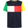 Tommy Hilfiger Kid's Flag Block Colorblocked Cotton Short-Sleeve T-shirt - Navy Blazer