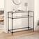 vidaXL 846026 Transparent Console Table 35x98cm