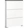 Hioshop Shoelove 3 Flaps White/Grey Shoe Rack 95x130cm