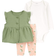 Carter's Baby Double Knit Little Vest Set 3-piece - Olive/Pink