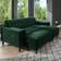 Idris Large Velvet Dark Green Foot Stool 44cm