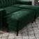 Idris Large Velvet Dark Green Foot Stool 44cm