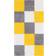 THE RUGS Modern Luxury Shaggy Yellow, White, Grey 80x150cm