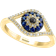 Effy Evil Eye Ring - Gold/Sapphire/Diamonds