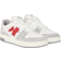 Calvin Klein Suede Trainer M - Bright White/Creamy White/Garnet