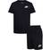 Nike Little Kid's Club Knit Shorts Set - Black (86M143-F66)