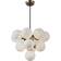 Artcrafft Gem Marble/Black/Brushed Brass Ceiling Lamp