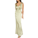 Pretty Lavish Piper Tie Maxi Bridesmaid Dress - Olive