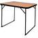 Active Folding Table Camping Bamboo 80 x 67 x 60 cm