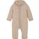 Huttelihut Pram Suit Ears Wool Fleece - Camel Melange