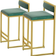 DHOPWWR Breakfast Green/Gold Bar Stool 92cm 2pcs