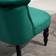 Homcom Velvet Accent Dark Green Chair