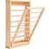 NOVECRAFTO Natural Wood Double Side Rails Foldable Wall Drying Rack