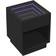 vidaXL Infinity LED Black Bedside Table 40x40cm