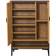 Alexandra House Living Metal Black/Brown Storage Cabinet 80x115cm