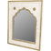 Alexandra House Living Mango Wood Golden/White Wall Mirror 40x51cm