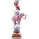 WERNS Parrot On Elephant Pink/Blue/White Candle Holder 30.5cm