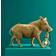 WERNS Wild Boar William Gold Table Lamp 36cm