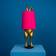 WERNS Hiding Bunny Gold/Magenta Table Lamp 74cm